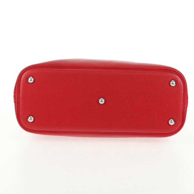 【日本直送】愛馬仕 Bolide 31 手提包 Taurillon 皮革 紅色銀色 正品 142568SM-4