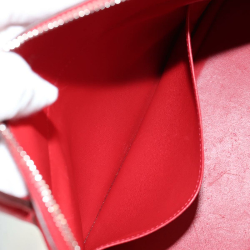 【日本直送】愛馬仕 Bolide 31 手提包 Taurillon 皮革 紅色銀色 正品 142568SM-25