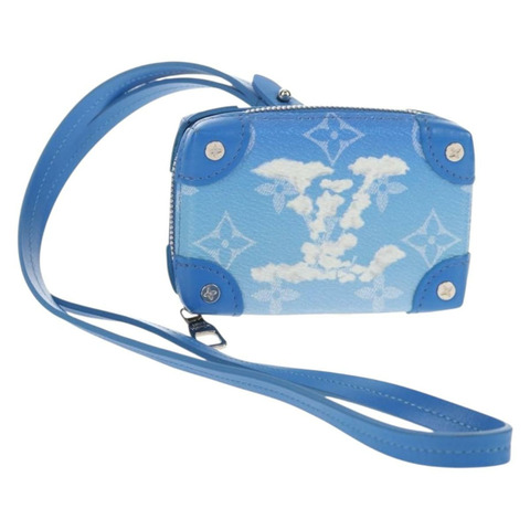 路易威登 Clouds Soft Trunk 錢包 藍色 M45440 LV Auth 144891SAM