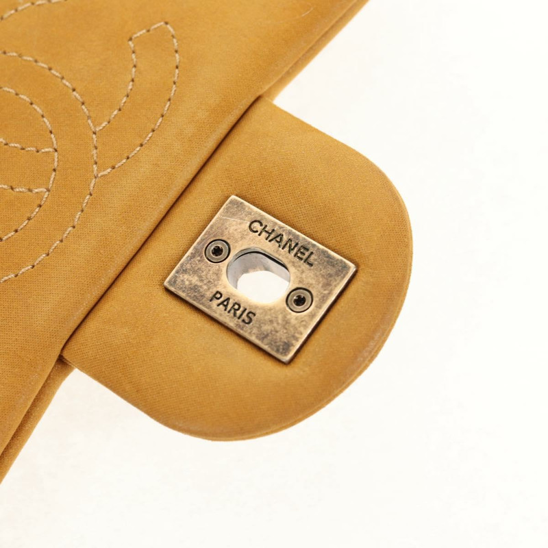 【日本直送】香奈兒鏈條肩背包，麂皮材質，金色，CC標誌，正品編號145362SAM-20