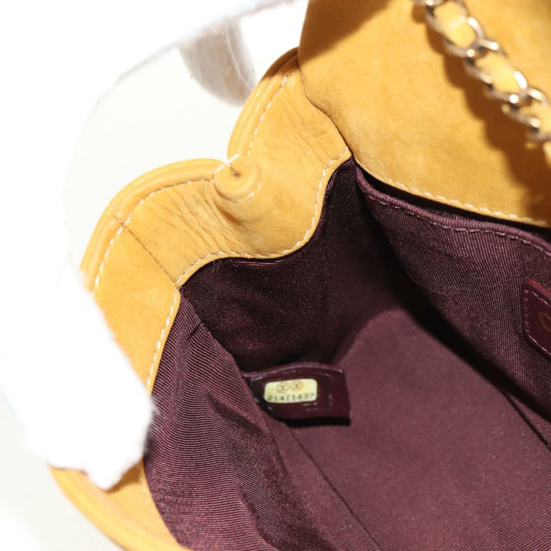 【日本直送】香奈兒鏈條肩背包，麂皮材質，金色，CC標誌，正品編號145362SAM-25