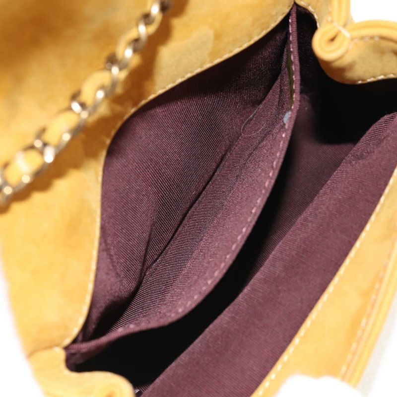 【日本直送】香奈兒鏈條肩背包，麂皮材質，金色，CC標誌，正品編號145362SAM-26