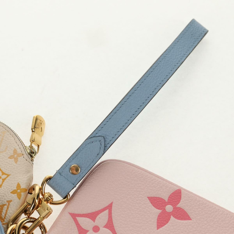 【日本直送】路易威登 Monogram Empreinte Pochette Trio 手袋粉紅 M80407 LV 正品 144344SAM-23