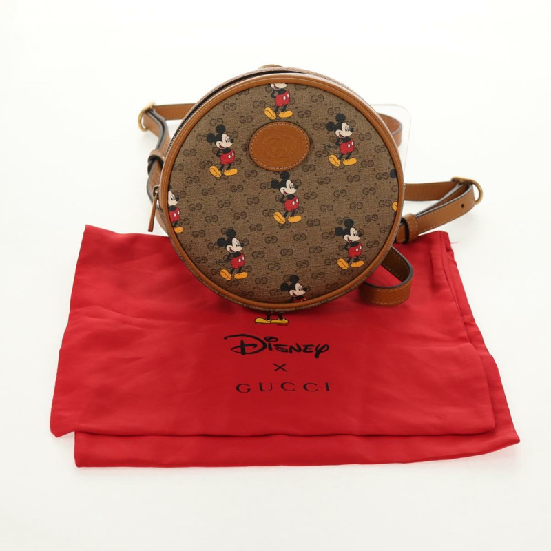 【日本直送】GUCCI Micro GG Supreme Disney迷你雙肩包 PVC 米色 603730 正品 146074SM-11