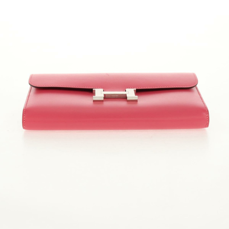 【日本直送】愛馬仕 Constance 長版皮夾，粉紅真皮，正品編號 141188SM-5