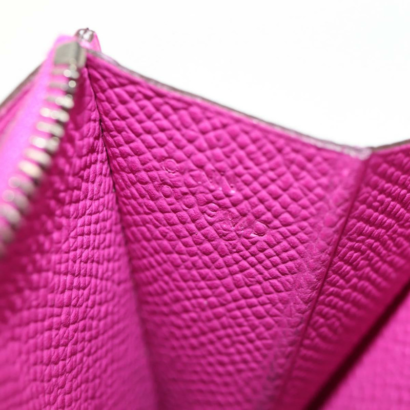 【日本直送】愛馬仕 Constance 迷你皮夾，紫色/粉紅色皮革，正品編號 142362SAM-10