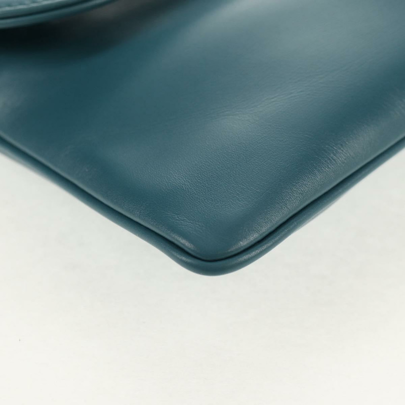 【日本直送】Christian Dior 鏈條雙肩包 皮革 藍色 金色 正品 147974SAM-15