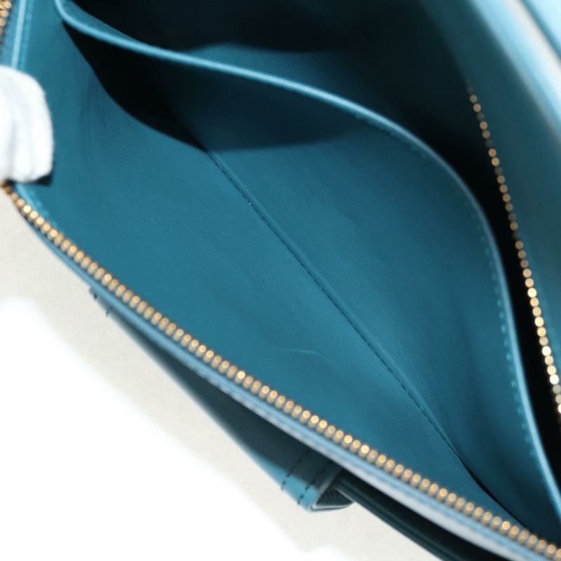 【日本直送】Christian Dior 鏈條雙肩包 皮革 藍色 金色 正品 147974SAM-25