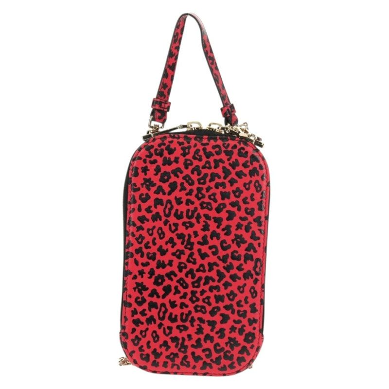 【日本直送】Christian Dior 鏈條手機包 皮革 2way 紅金 Auth 147971SAM-12