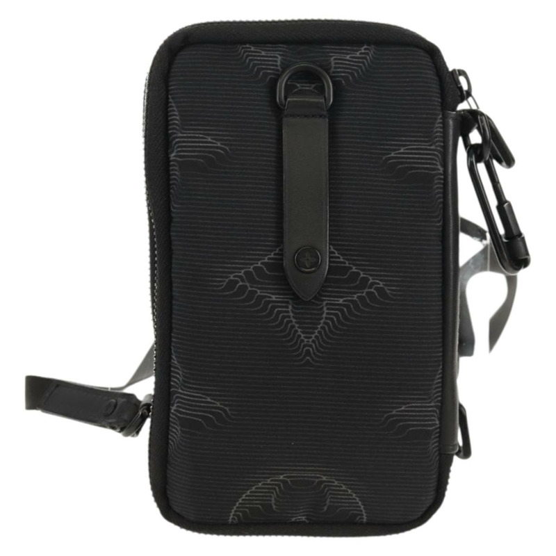 【日本直送】路易威登 3D Monogram 雙手機袋 黑色 M80141 LV 正品 140387SM-1