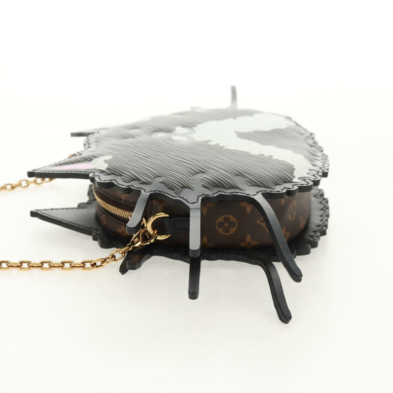 【日本直送】路易威登 Epi 貓臉手拿包 灰色 LV 正品 142442SA-2