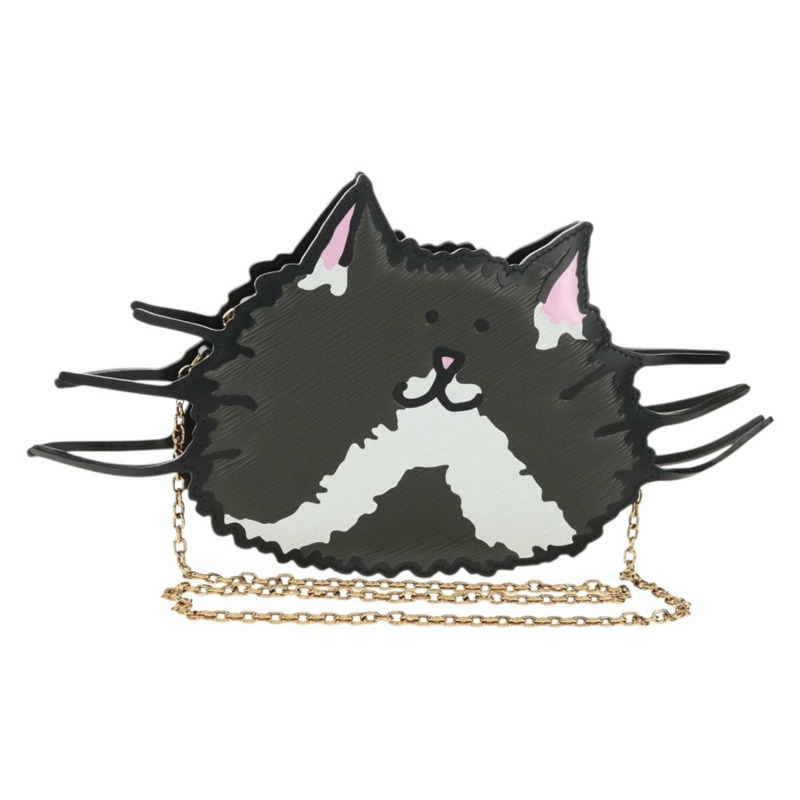 【日本直送】路易威登 Epi 貓臉手拿包 灰色 LV 正品 143170SA-0