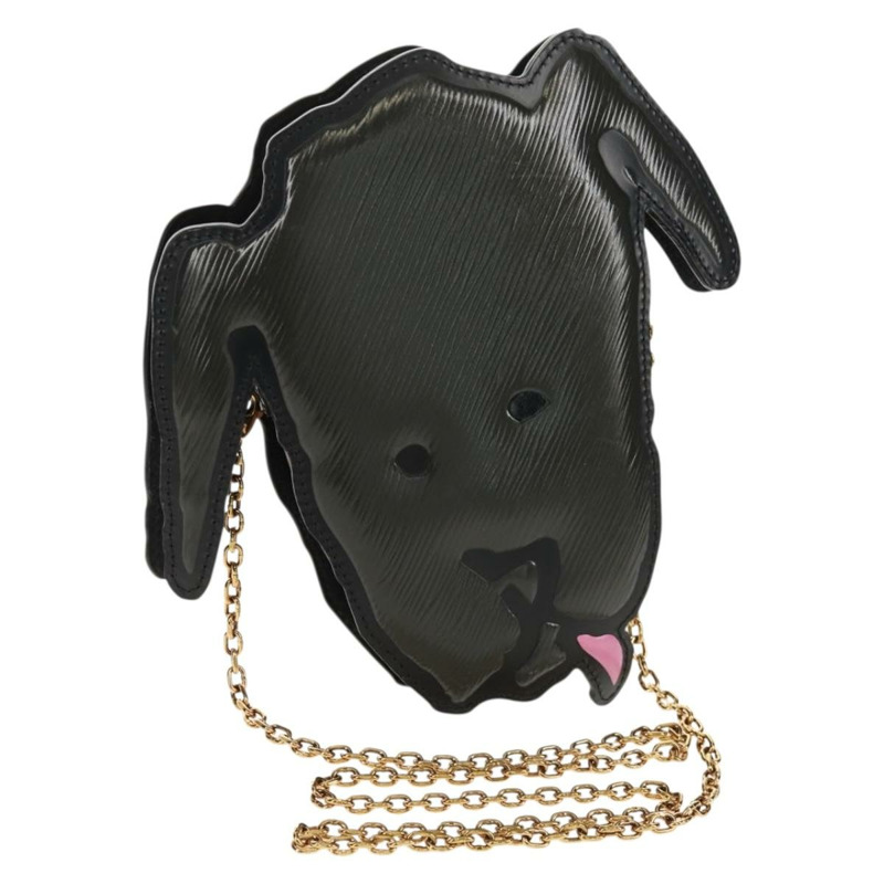 【日本直送】路易威登 Epi 狗臉圖案 Pochette 單肩包 灰色 M53171 LV 正品 142694SA-0