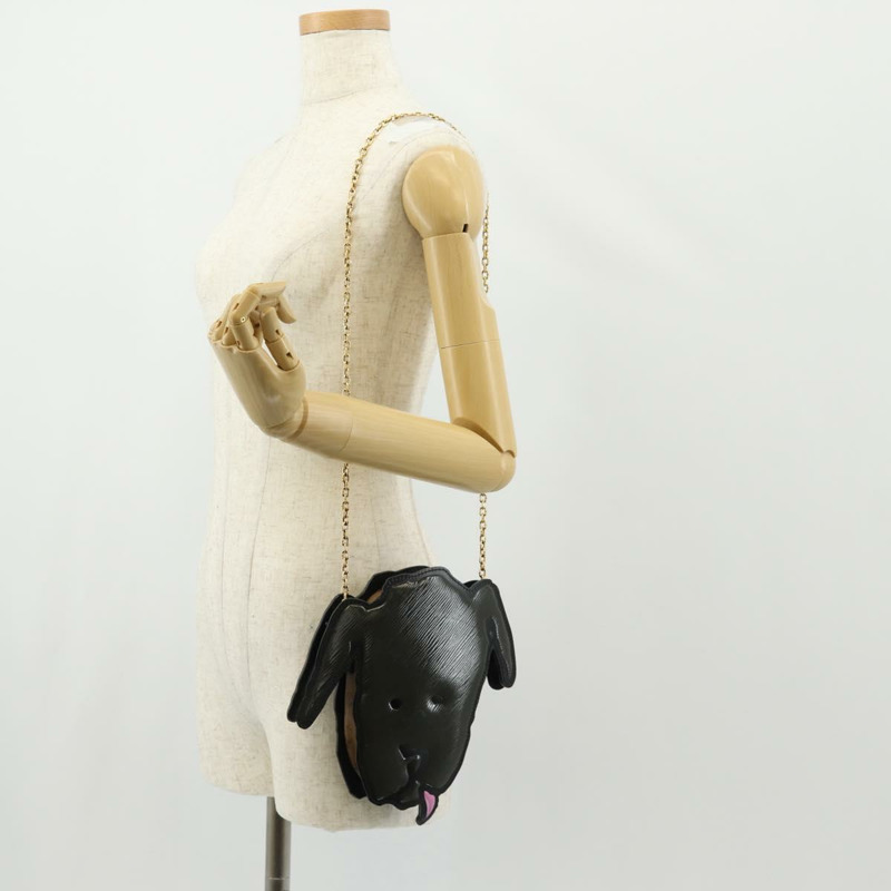 【日本直送】路易威登 Epi 狗臉圖案 Pochette 單肩包 灰色 M53171 LV 正品 142694SA-26