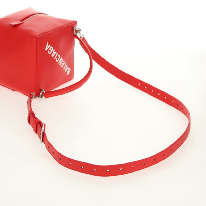 【日本直送】BALENCIAGA 4X4 手提包 皮革 兩用 紅色 銀色 748197 正品 140502SAM-7