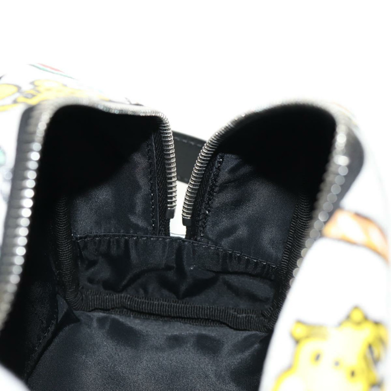 【日本直送】FENDI Zucca帆布手拿包 白色 銀色 正品 140366SAM-19