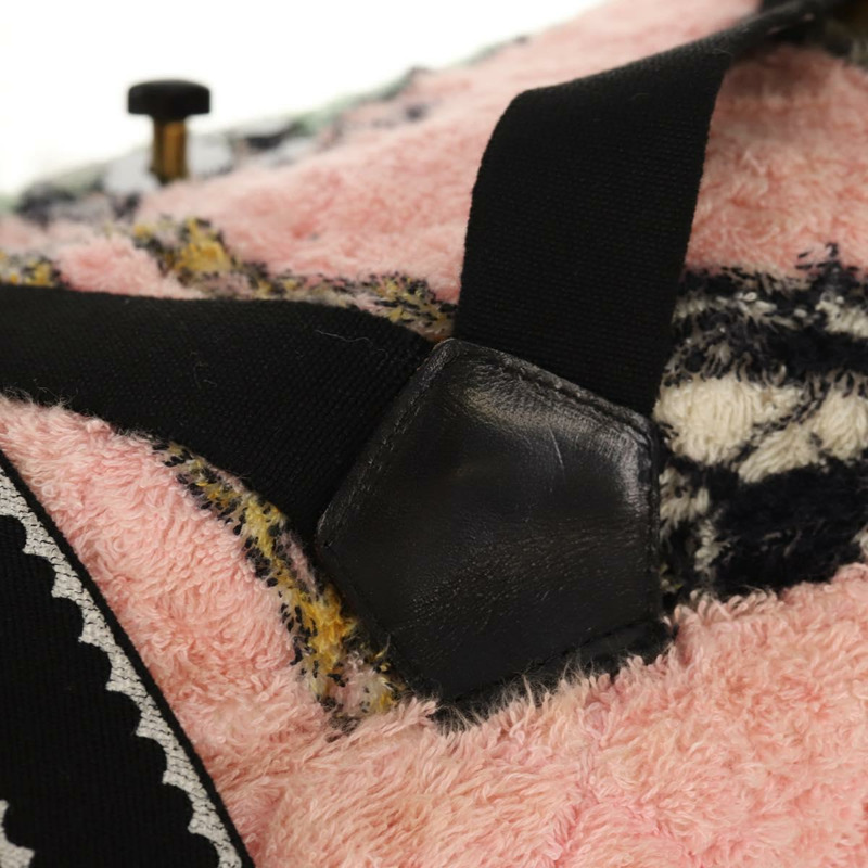 【日本直送】香奈兒 (CHANEL) 絎縫 COCO 標誌雙肩包，粉紅色金色 X 標誌，貨號 138517SM-17