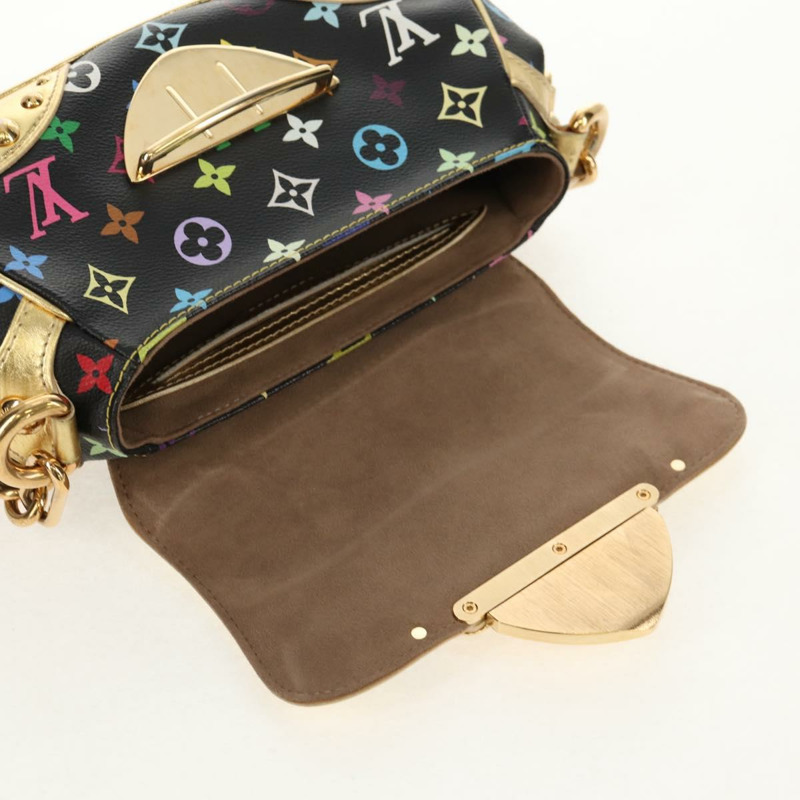 【日本直送】路易威登 Monogram Multicolor Marilyn 黑色肩背包 M40207 正品 121326SAM-8