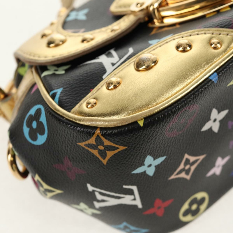 【日本直送】路易威登 Monogram Multicolor Marilyn 黑色肩背包 M40207 正品 121326SAM-14