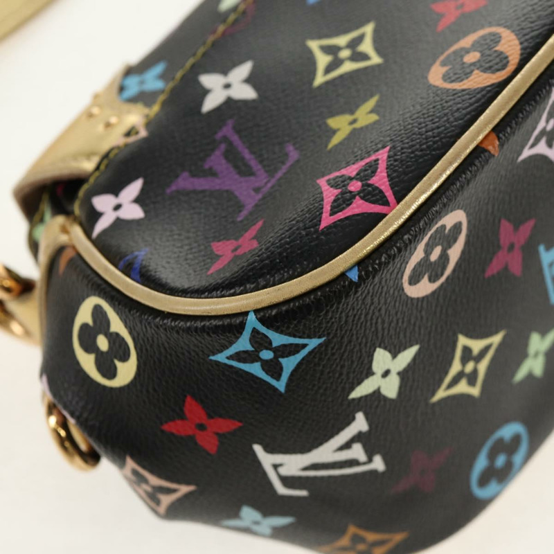 【日本直送】路易威登 Monogram Multicolor Marilyn 黑色肩背包 M40207 正品 121326SAM-16