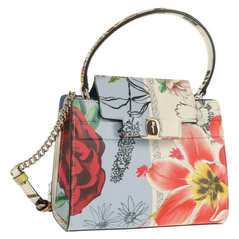 Salvatore Ferragamo Vala 手提包 皮革 兩用 多色 金色 正品 145624SAV