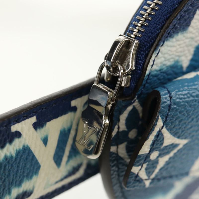 【日本直送】路易威登 Monogram Escal Ceinture 腰帶 37.6"" 藍色 M0253W LV 正品 147571SM-6