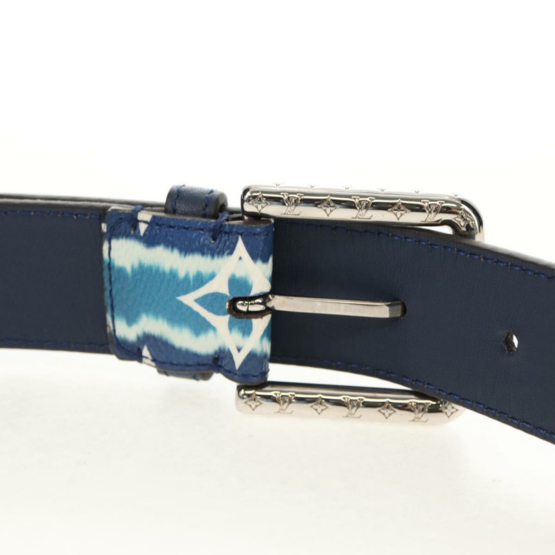【日本直送】路易威登 Monogram Escal Ceinture 腰帶 37.6"" 藍色 M0253W LV 正品 147571SM-21