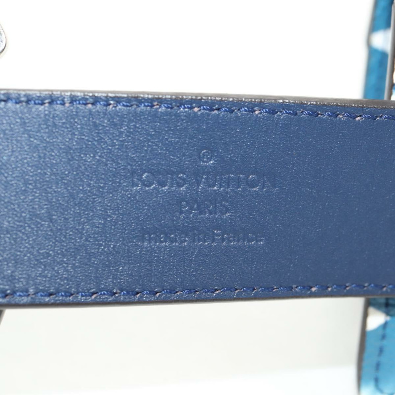 【日本直送】路易威登 Monogram Escal Ceinture 腰帶 37.6"" 藍色 M0253W LV 正品 147571SM-23