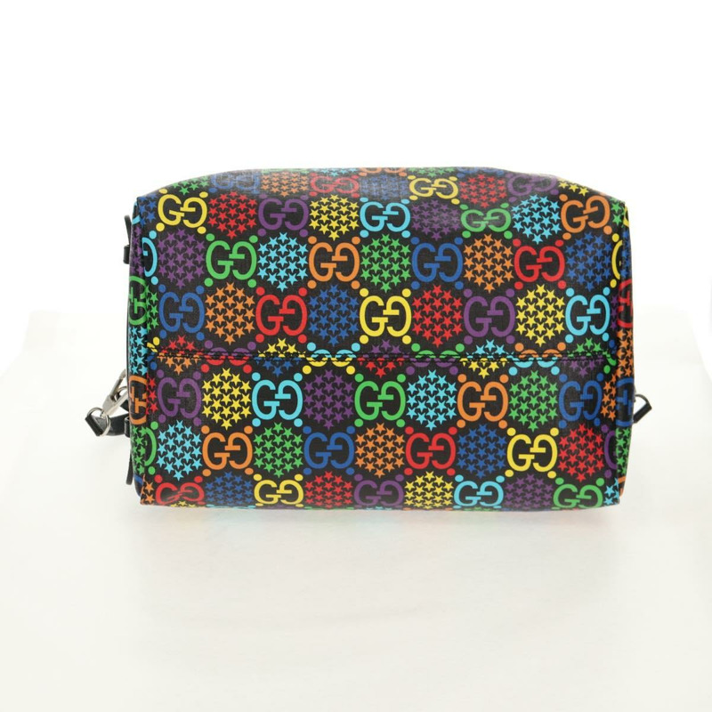 【日本直送】GUCCI GG迷幻波士頓包 PVC材質 兩用 多色 銀色 587866 正品 147573SAM-4