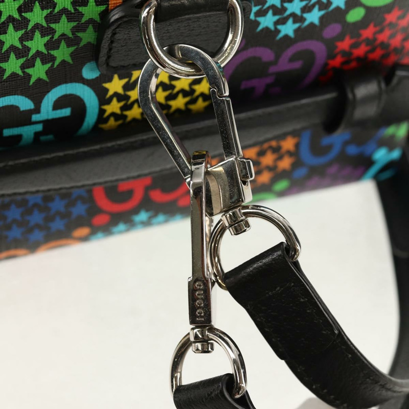 【日本直送】GUCCI GG迷幻波士頓包 PVC材質 兩用 多色 銀色 587866 正品 147573SAM-19