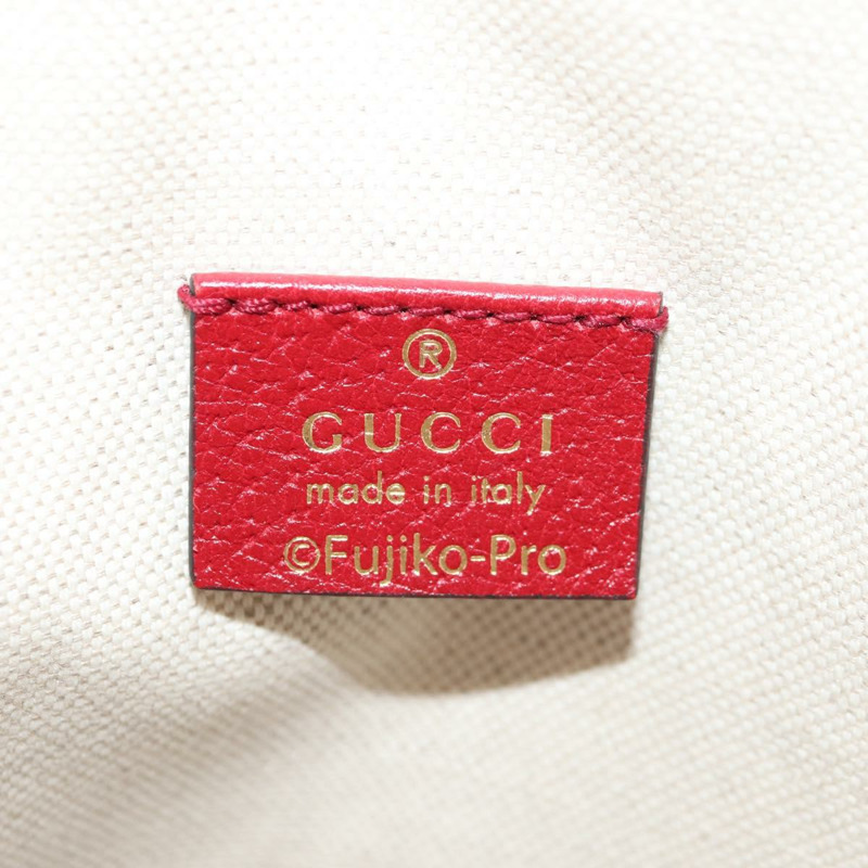 【日本直送】GUCCI Micro GG Supreme哆啦A夢聯名手提包 PVC 米色 655597 正品 147572SM-18