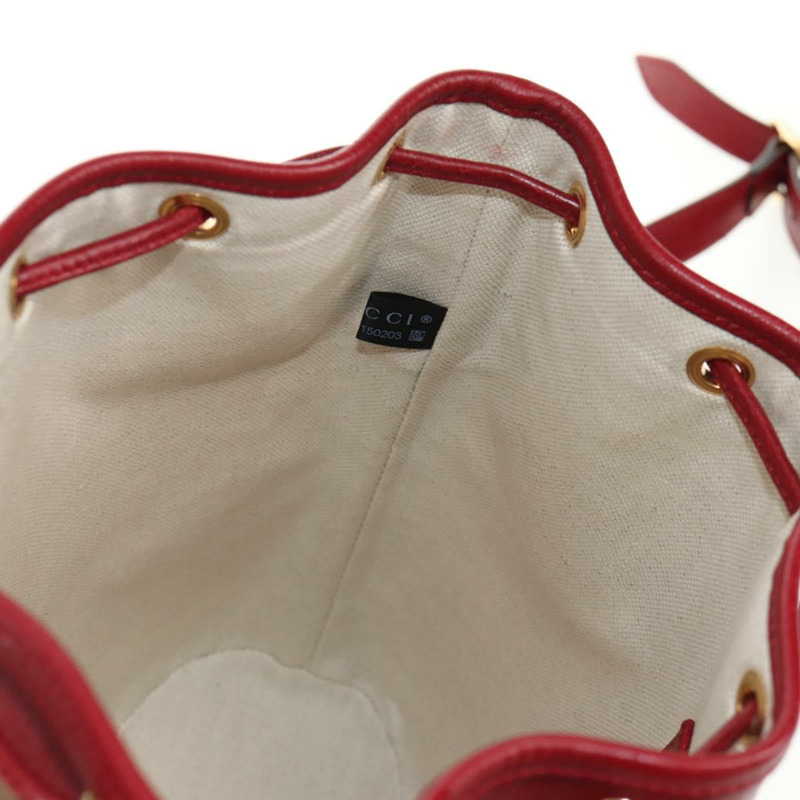 【日本直送】GUCCI Micro GG Supreme哆啦A夢聯名手提包 PVC 米色 655597 正品 147572SM-19