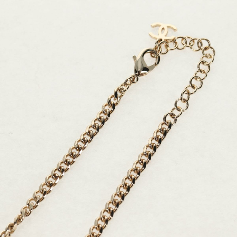 【日本直送】香奈兒心形項鍊 金屬 銀色 CC Auth BA7561SAM-4