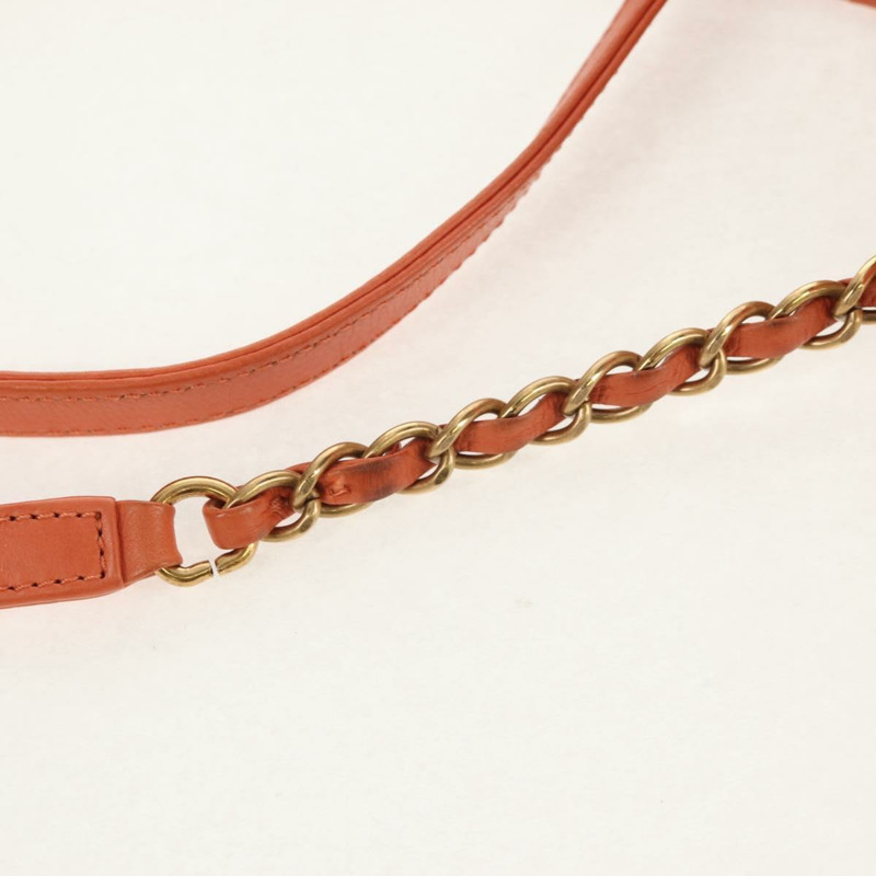 【日本直送】香奈兒 (CHANEL) 絎縫雙肩包，牛仔布，粉紅色，金色雙C標誌，貨號 145070SAM-7