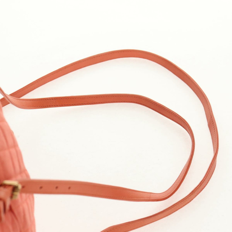 【日本直送】香奈兒 (CHANEL) 絎縫雙肩包，牛仔布，粉紅色，金色雙C標誌，貨號 145070SAM-16