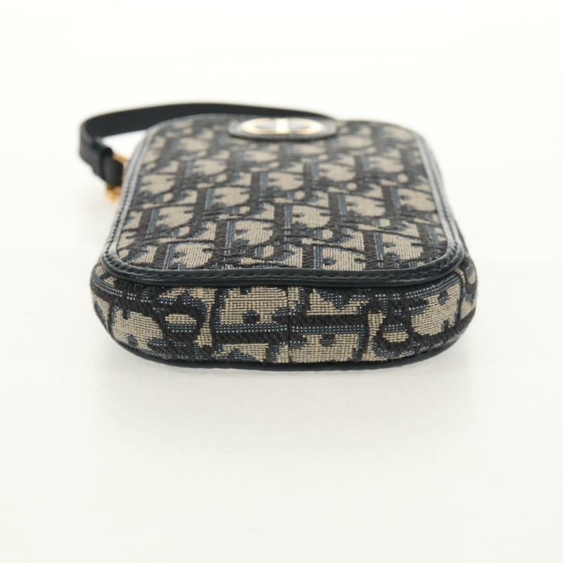 【日本直送】Christian Dior Trotter帆布Montaigne鏈條包，海軍藍金色，正品，貨號146071SAM-4