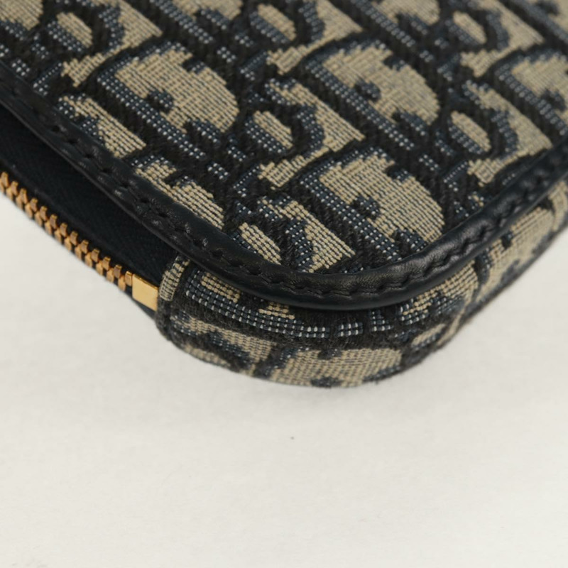 【日本直送】Christian Dior Trotter帆布Montaigne鏈條包，海軍藍金色，正品，貨號146071SAM-18