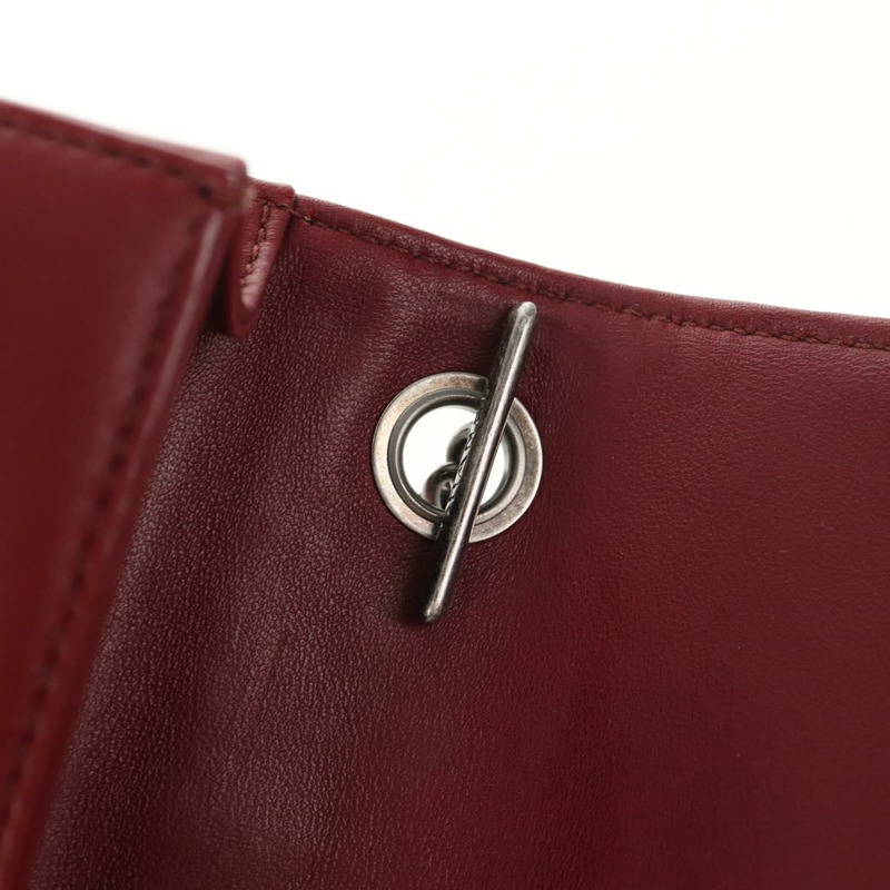 【日本直送】香奈兒 (CHANEL) 菱格紋 Boy Brick 鏈條包，羊皮材質，波爾多紅 CC 標誌，貨號 146080SM-20