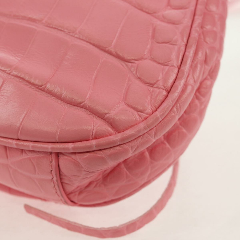 【日本直送】BALENCIAGA LucaGol XS 單肩包 皮革 兩用 粉紅色/銀色 695814 正品 146072SAM-17