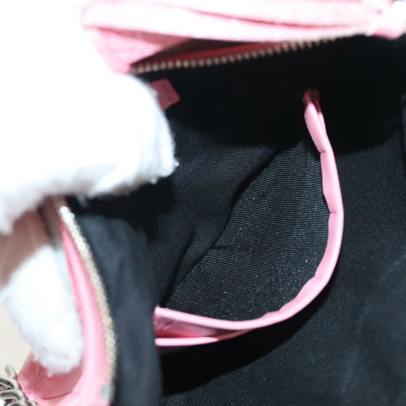 【日本直送】BALENCIAGA LucaGol XS 單肩包 皮革 兩用 粉紅色/銀色 695814 正品 146072SAM-24