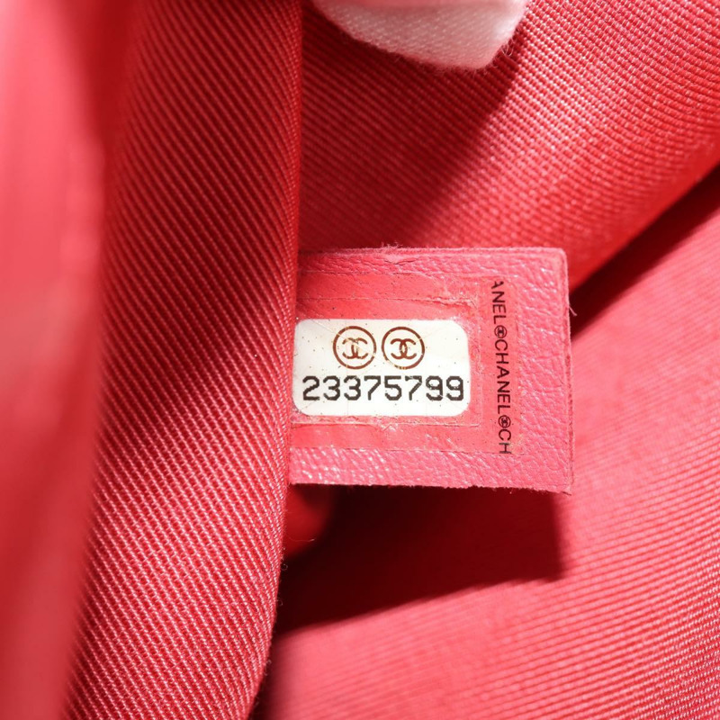 【日本直送】香奈兒 (CHANEL) 鏈條絎縫 Boy Chanel 包，羊皮材質，粉紅色金色雙C標誌，正品編號 144832SAM-10