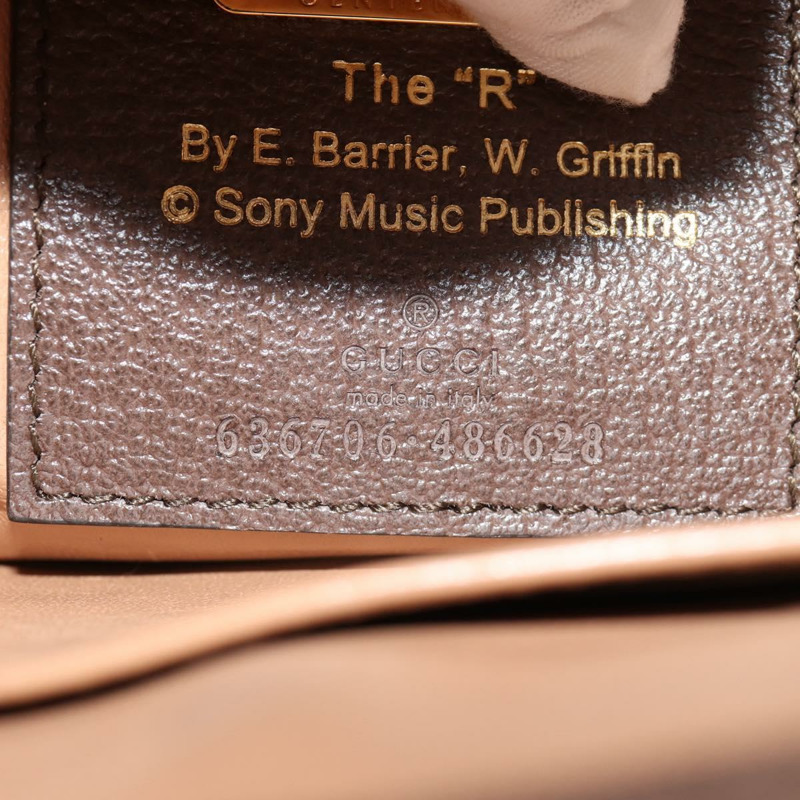 【日本直送】GUCCI 新款 Jackie 肩背包 帆布 棕色 金色 636706 正品 134340SM-10