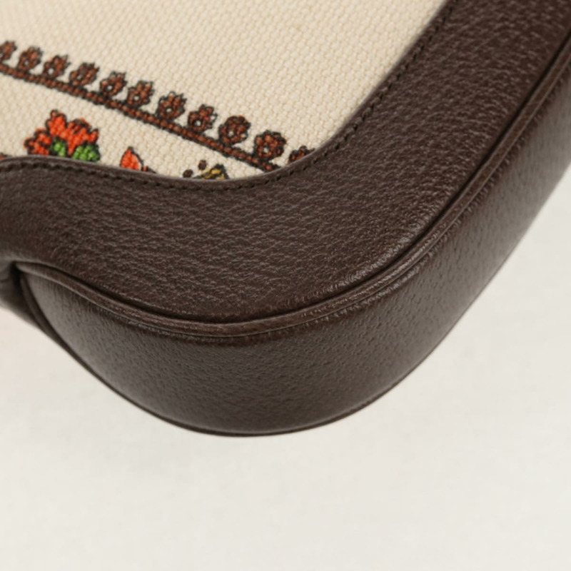 【日本直送】GUCCI 新款 Jackie 肩背包 帆布 棕色 金色 636706 正品 134340SM-16