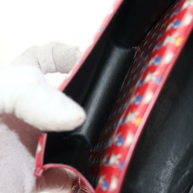 【日本直送】Salvatore Ferragamo Vala 背包，乙烯基塗層，三向紅金配色，正品編號 134344SAV-21