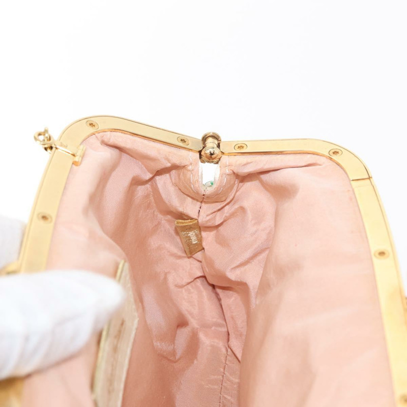 【日本直送】路易威登 (LOUIS VUITTON) 多色緞面 Omoniere 手拿包 白色 M92060 LV 正品 134363SAV-21