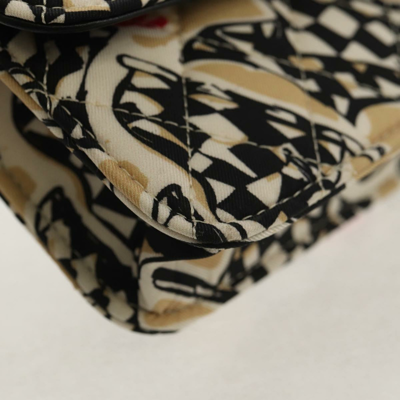 【日本直送】香奈兒 (CHANEL) 絎縫鏈條肩背包 尼龍材質 棕色 金色 CC 標誌 Auth 144002M-14