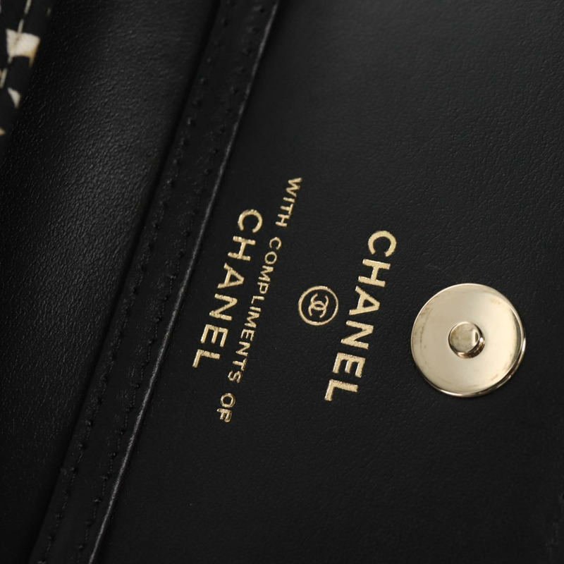【日本直送】香奈兒 (CHANEL) 絎縫鏈條肩背包 尼龍材質 棕色 金色 CC 標誌 Auth 144002M-19