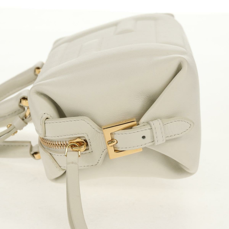 【日本直送】FENDI 手提包 皮革 兩用 白色 金色 正品 134353SAM-3