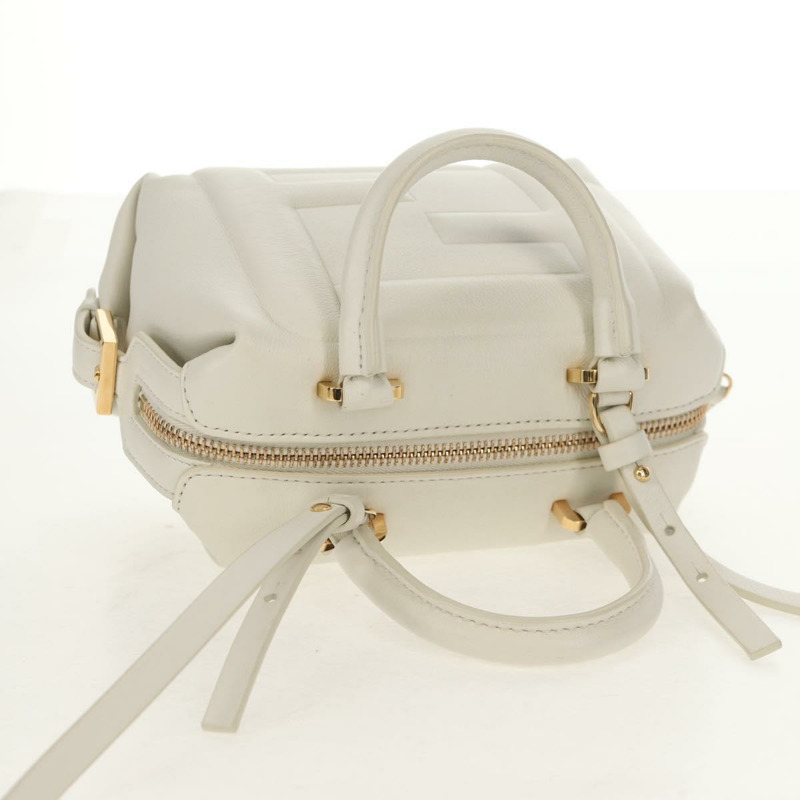 【日本直送】FENDI 手提包 皮革 兩用 白色 金色 正品 134353SAM-6