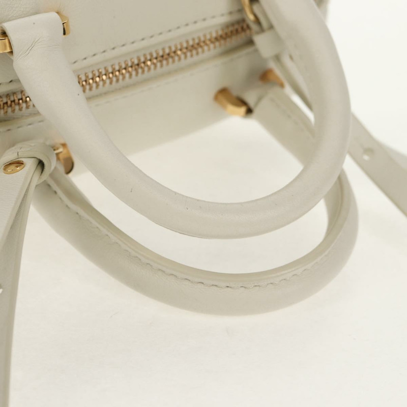 【日本直送】FENDI 手提包 皮革 兩用 白色 金色 正品 134353SAM-7